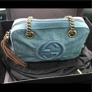 Gucci Soho Denim shoulder Bag - Authentic